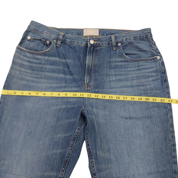 Everlane The Super Soft Straight Leg Jean Womens 33 Blue Organic Cotton Denim - Picture 9 of 12